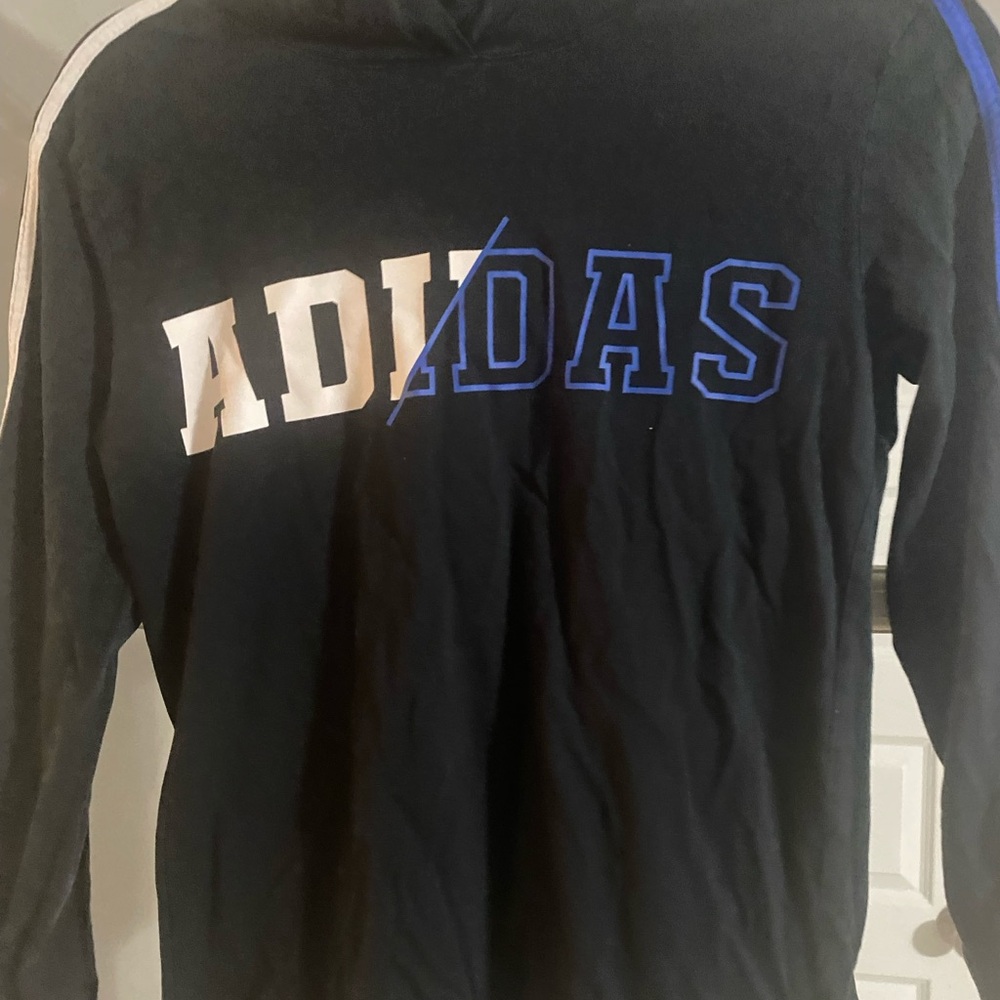 Adidas Black Hoodie with Logo